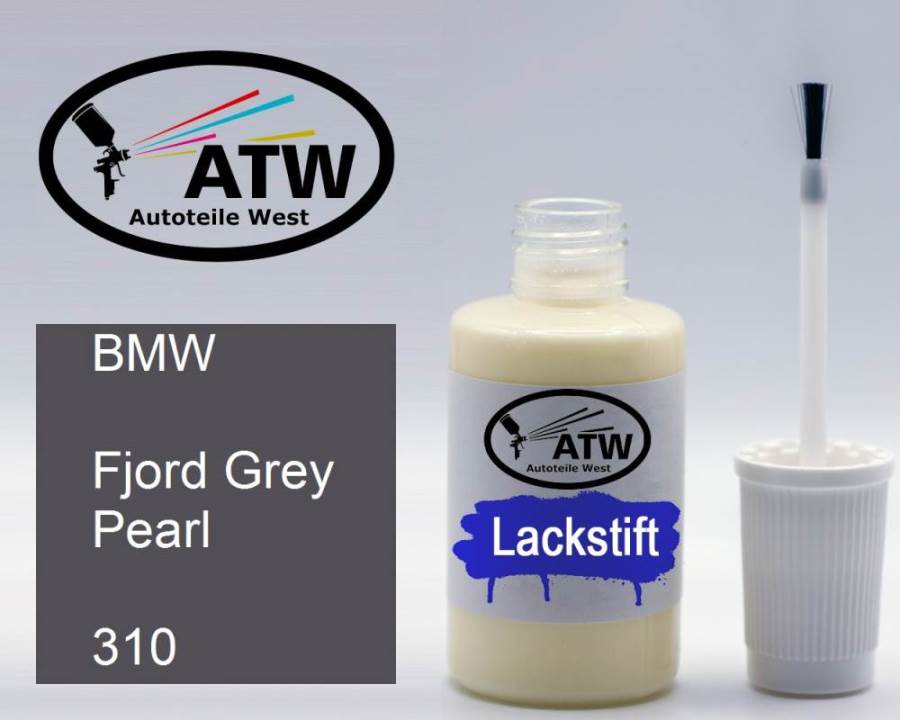 BMW, Fjord Grey Pearl, 310: 20ml Lackstift, von ATW Autoteile West.